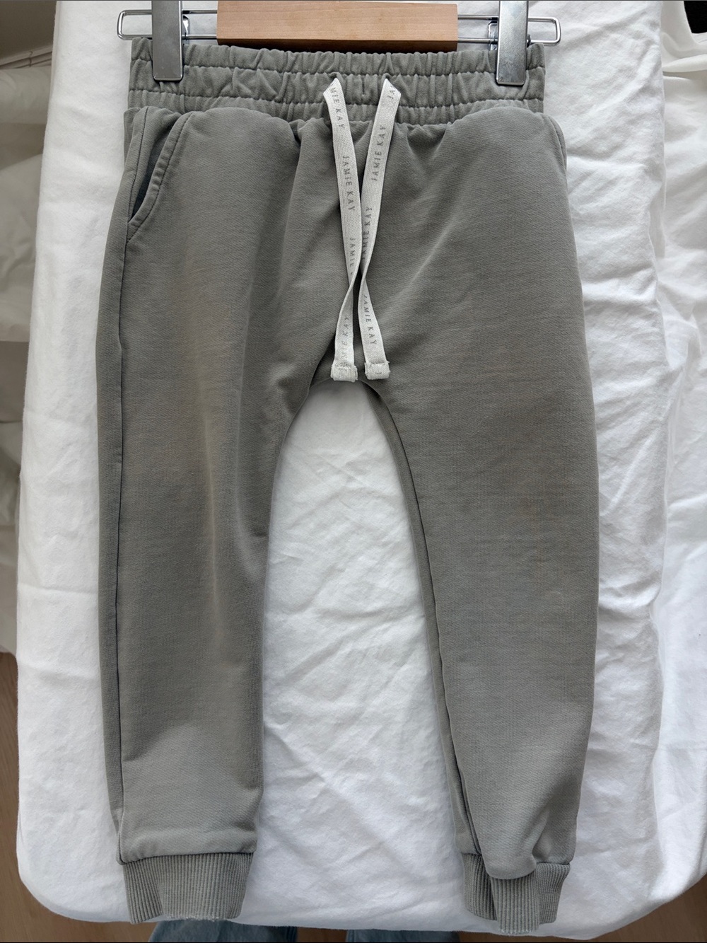 Jamie Kay Olive Gray Elastic Waist Joggers